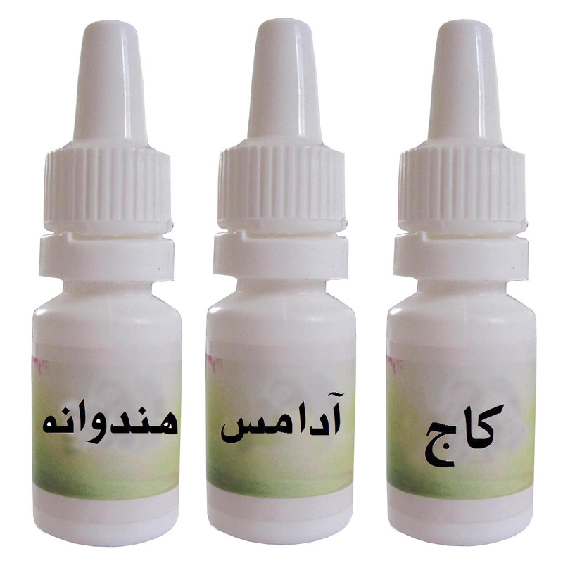اسانس شمع مدل هندوانه و کاج و آدامس خرسی حجم 10 میلی لیتر بسته 3 عددی