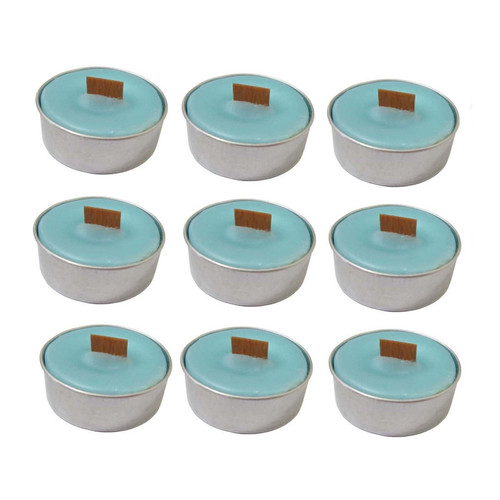 شمع وارمر مدل فیتیله چوبی معطر هل بسته 9 عددی