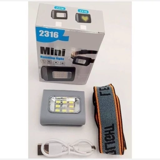 چراغ قوه یا هدلایت Magnetic suction running light مدل 2316 یا نوری فوق العاده مخصوص ماجراجویی خارج از شهر