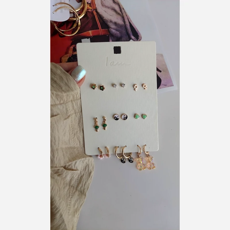 پک گوشواره وارداتی  پک گوشواره رنگی