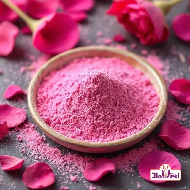پودر گل محمدی 50 گرمی اعتماد خوش عطر و تازه