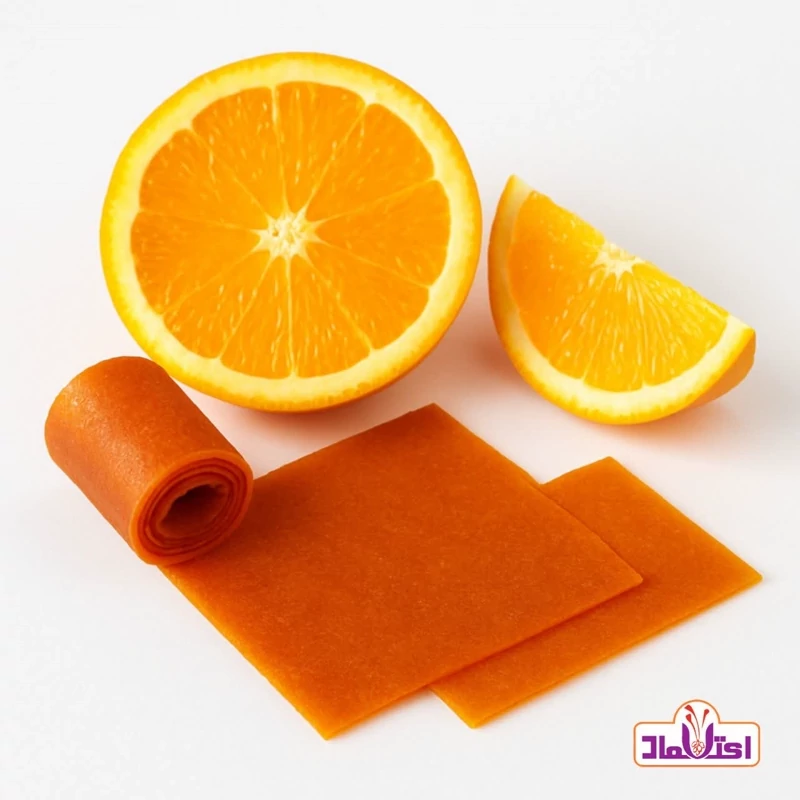لواشک پرتقال پنج ستاره اعتماد تازه و خوش طعم و ملس