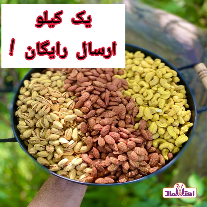 آجیل  سه مغز زعفرانی 500 گرمی اعتماد  ویژه و تازه