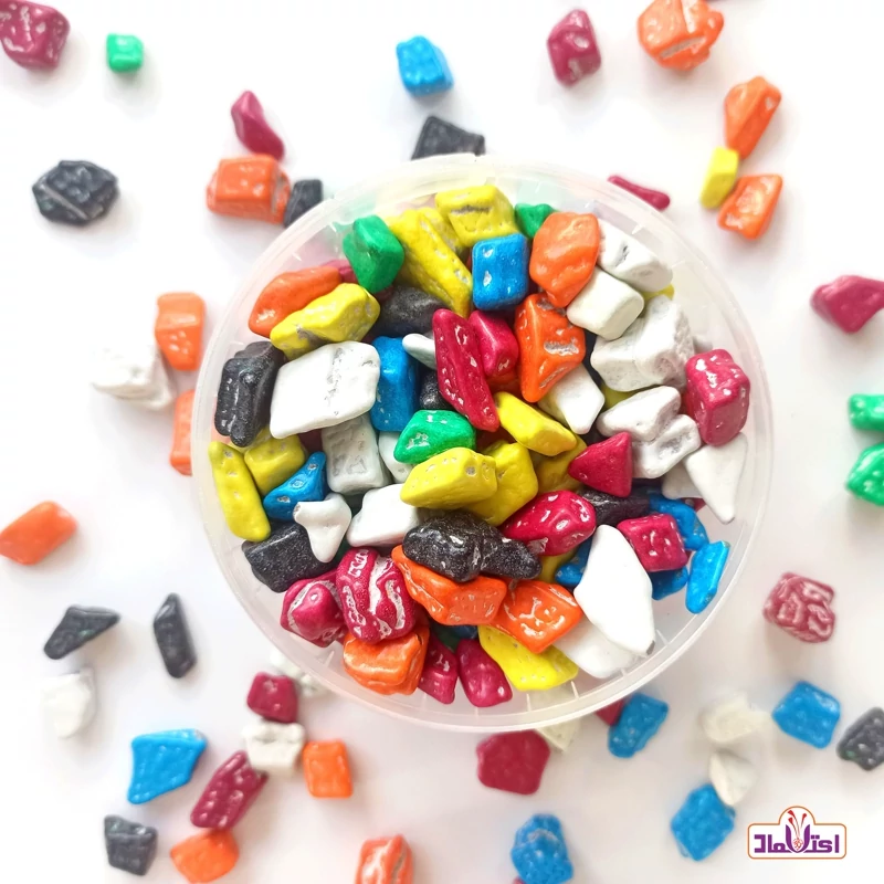 شکلات سنگی رنگی (جیلی بیلی) 100 گرمی اعتماد سطلی و تازه
