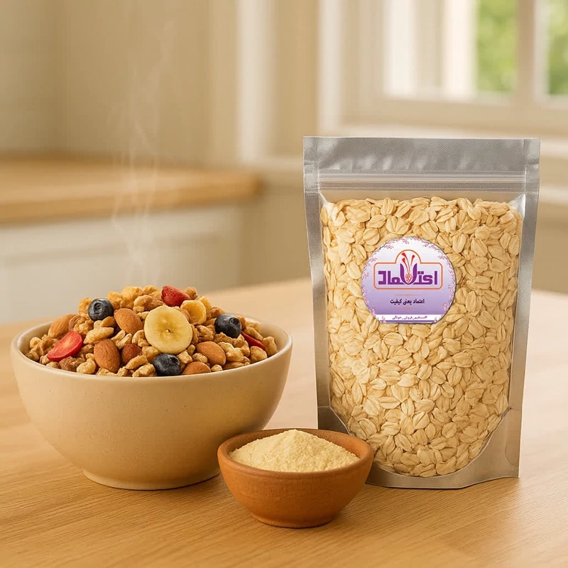 جو دو سر پرک درشت 250 گرمی اعتماد (گرانولا ) مخصوص گرانولا(جو دوسرپرک)