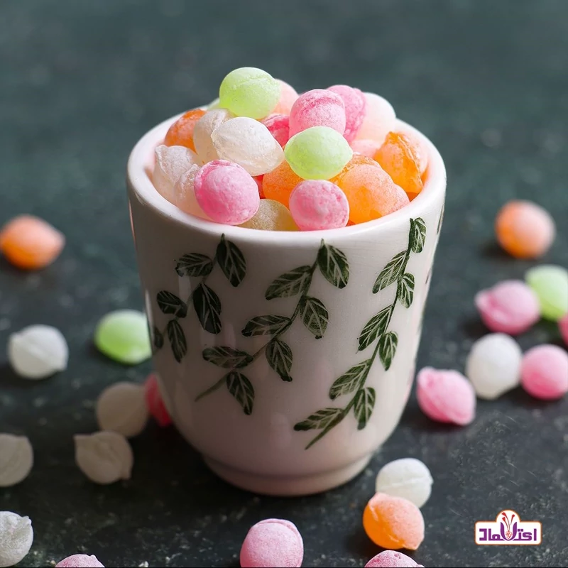 آبنبات تگری 100 گرمی اعتماد ( آبنبات ترش ریز )