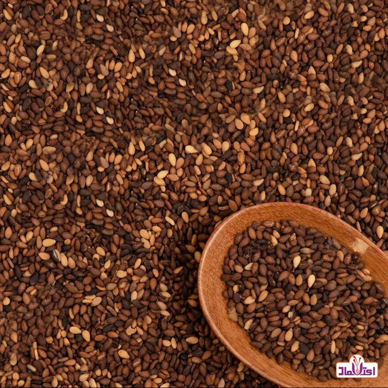 کنجد قهوه ای یک کیلویی اعتماد ( شسته شده)