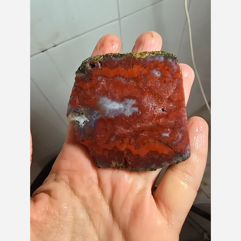 اسلایس سنگ جاسپر سرخ سه قلعه کد 102074