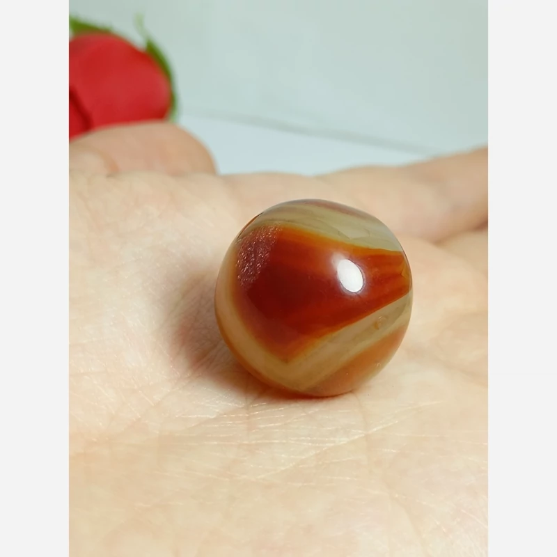 گوی سنگ عقیق خوش طرح و رنگ عالی