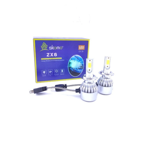 لامپ هدلایت خودرو لنزو اسکومو مدل ZX6 پایه H4 بسته دو عددی