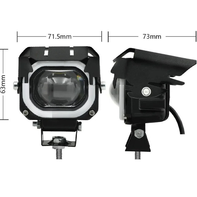 پروژکتور آفرودی موتور سیکلت و خودرو مدل E21-5MODE بسته 2 عددی