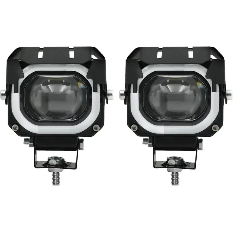 پروژکتور آفرودی موتور سیکلت و خودرو مدل E21-5MODE بسته 2 عددی