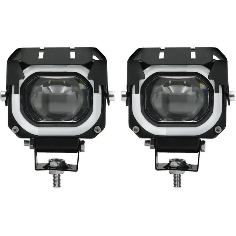 پروژکتور آفرودی موتور سیکلت و خودرو مدل E21-5MODE بسته 2 عددی