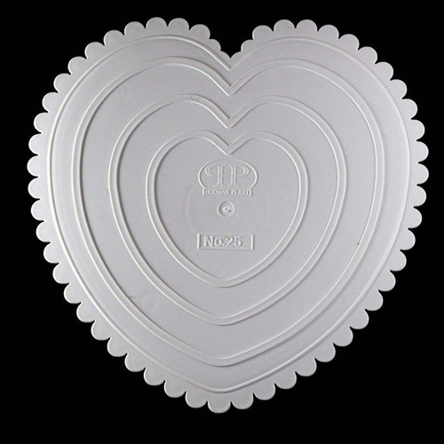 دیس یکبار مصرف مدل صفحه کیک طرح قلب کد HPT-C25