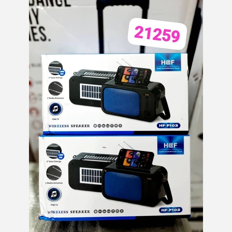 اسپیکر و رادیو شارژ خورشیدی مدل 21259