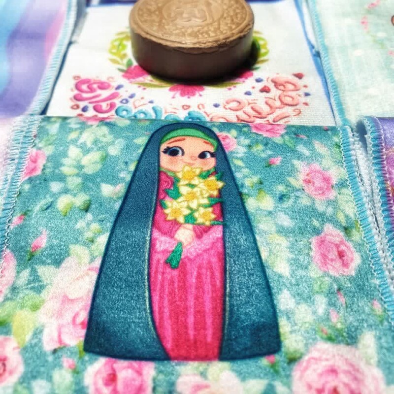 جانماز دوتکه مخمل دخترانه کد 1