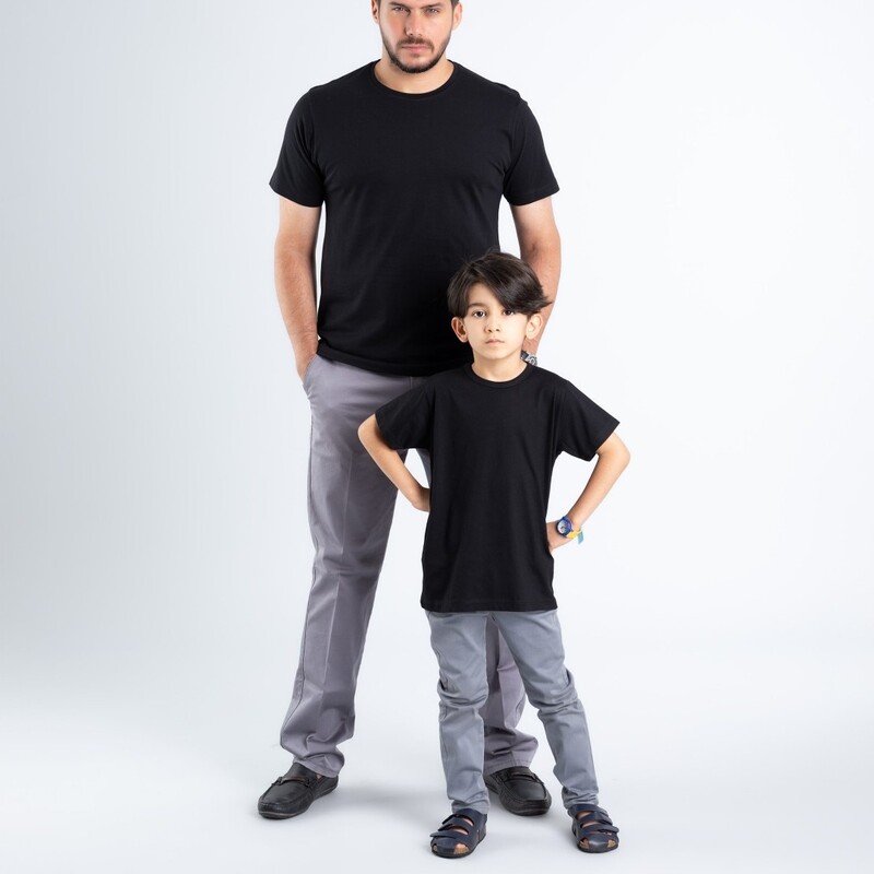تیشرت استین کوتاه یقه گرد ساده کدts12056