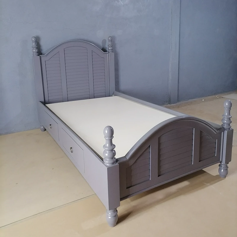 تخت خواب یک نفره پسرانه سایز 120 طوسی (پس کرایه)