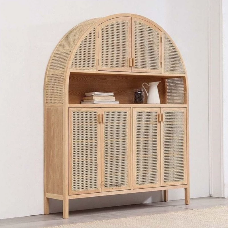 کنسول بوفه‌ی کمدی حصیری خودرنگ