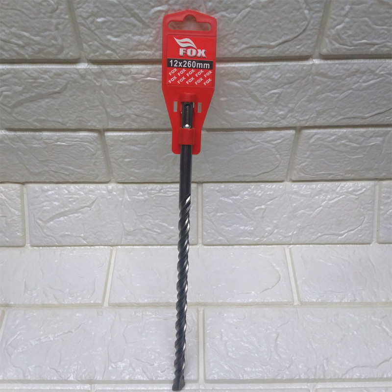 مته چهار شیار فاکس کد 12-260mm سایز 12 میلیمتر
