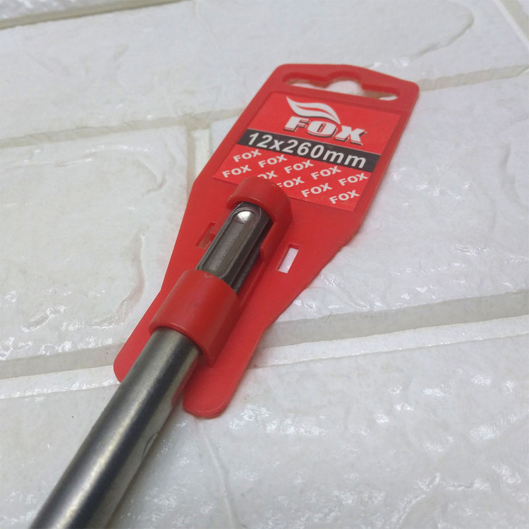مته چهار شیار فاکس کد 12-260mm سایز 12 میلیمتر