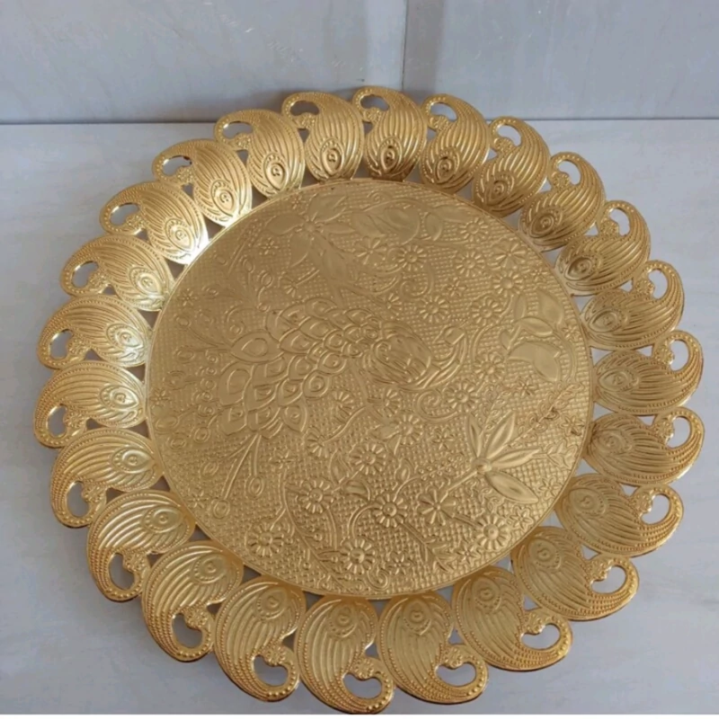 سینی چایخوری سیلور ترکیه طلایی (سینی چایی خوری )