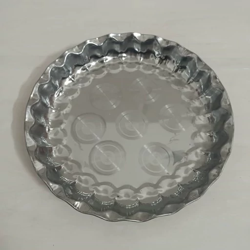 سینی استیل انگشتی سایز 20 سانت (قطر).