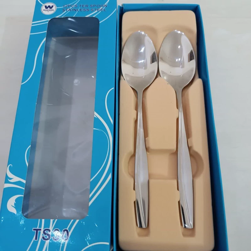 قاشق مرباخوری استیل ماینز طرح یک خطی واگنر آلمان 12 عددی