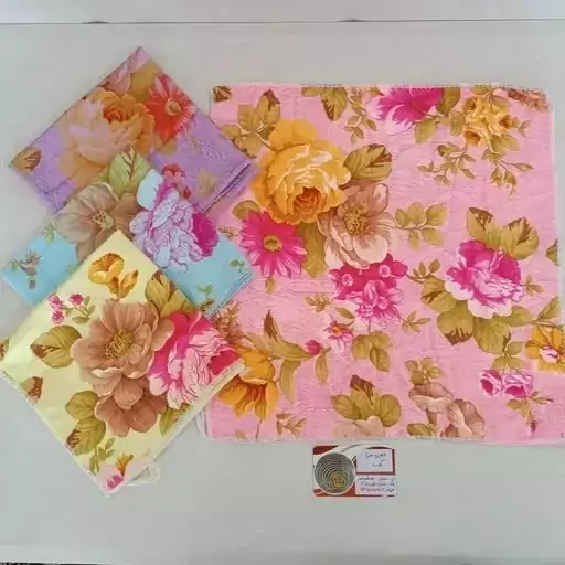 دستمال حوله نانویی طرح گل آنجل سایز 40*40 نرم و لطیف ( حوله دست و صورت)