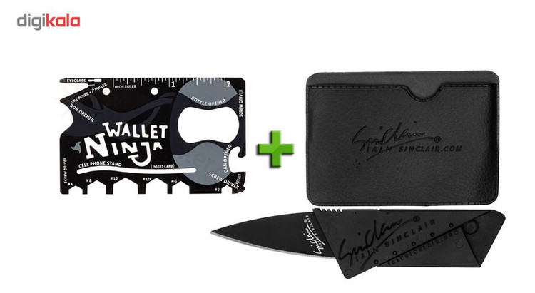 پک چاقو مدل جیبی به همراه آچار و ابزار چندکاره مدل ninja wallet