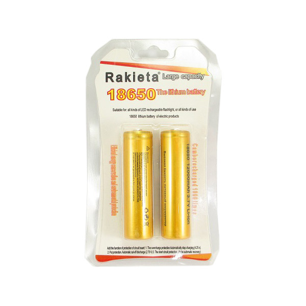باتری لیتیوم یون راکیتا کد 5050 ظرفیت 12000 میلی آمپرساعت بسته 2 عددی