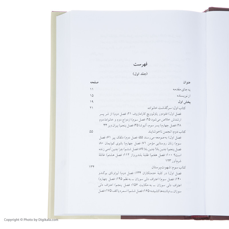کتاب برادران کارامازوف اثر فئودور داستایفسکی انتشارات ناهید دو جلدی