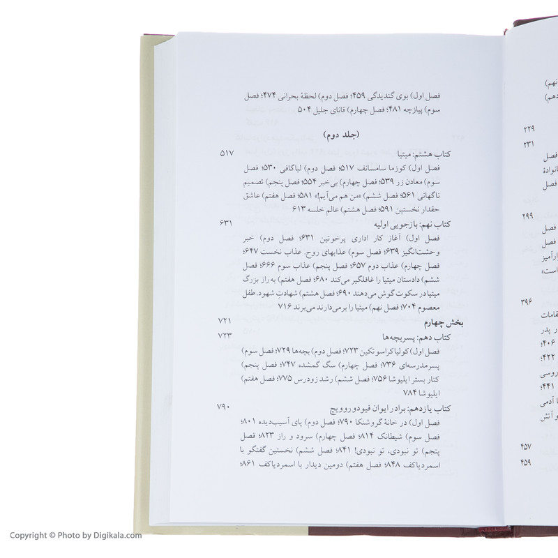 کتاب برادران کارامازوف اثر فئودور داستایفسکی انتشارات ناهید دو جلدی
