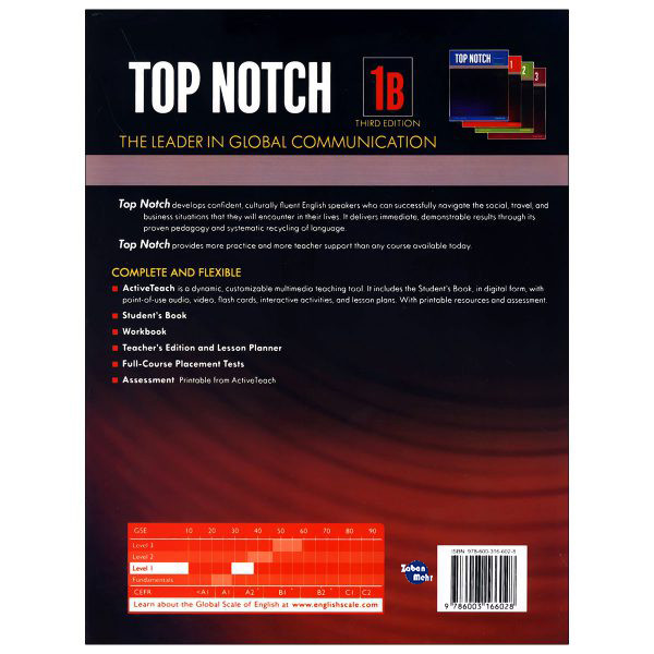 کتاب top notch 1b اثر JOAN SASLOW & ALLEN ASCHER انتشارات زبان مهر