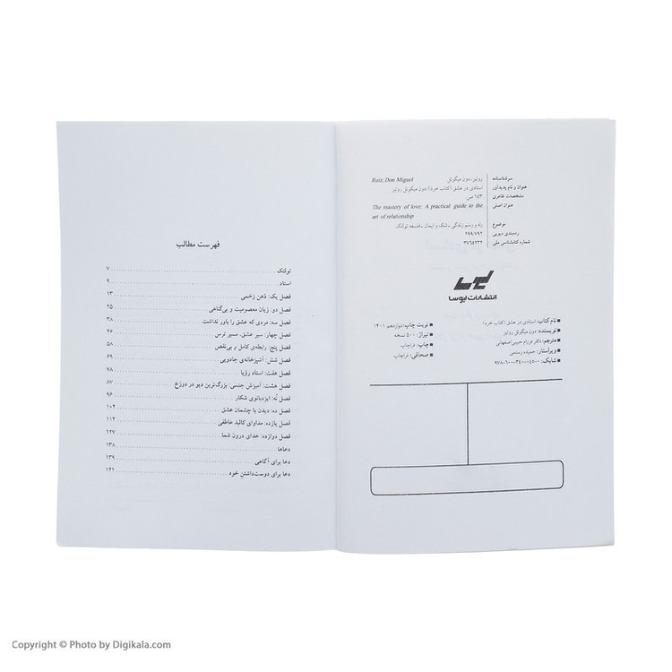 کتاب استادی در عشق اثر دون میگوئل روئیز انتشارات لیوسا