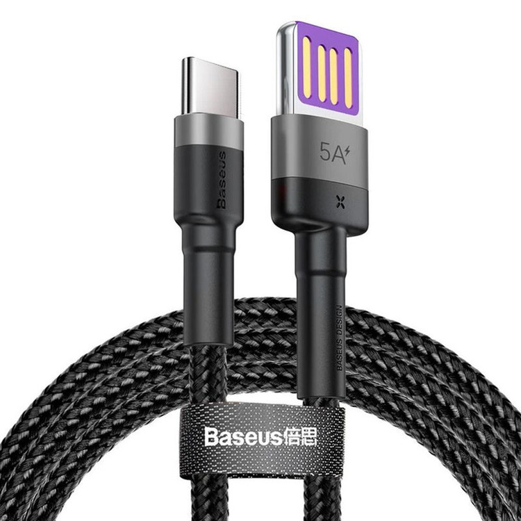 کابل تبدیل USB به USB-C بیسوس مدل Cafule 40W طول 1 متر