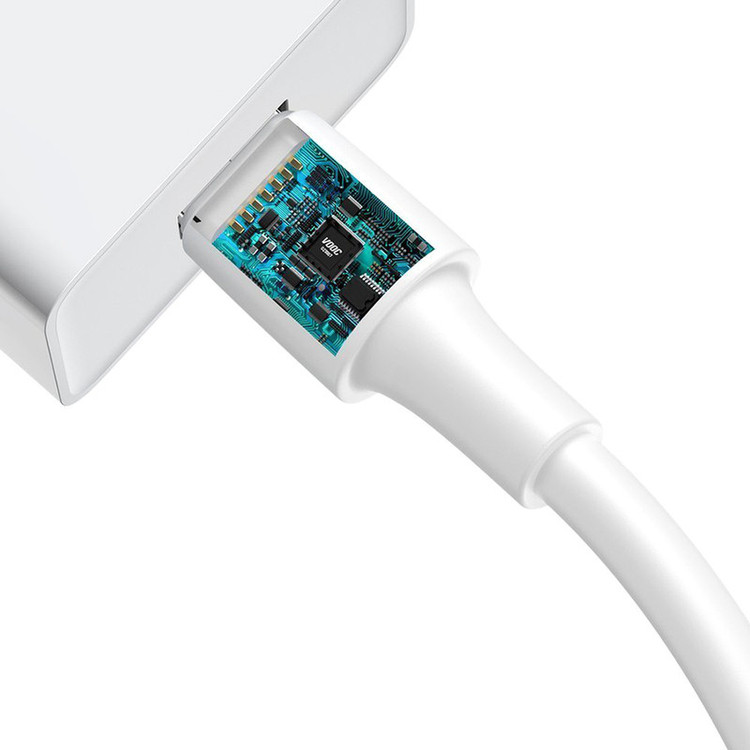 کابل تبدیل USB به USB-C بیسوس مدل CATSW-F02 طول 1 متر