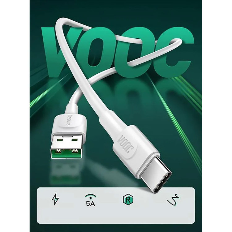 کابل تبدیل USB به USB-C باسئوس مدل CATSW-G طول ۲ متر