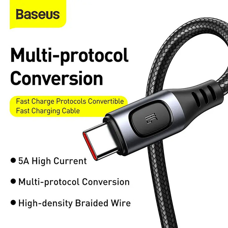کابل تبدیل USB به USB-C باسئوس مدل CATSS-B طول 2 متر