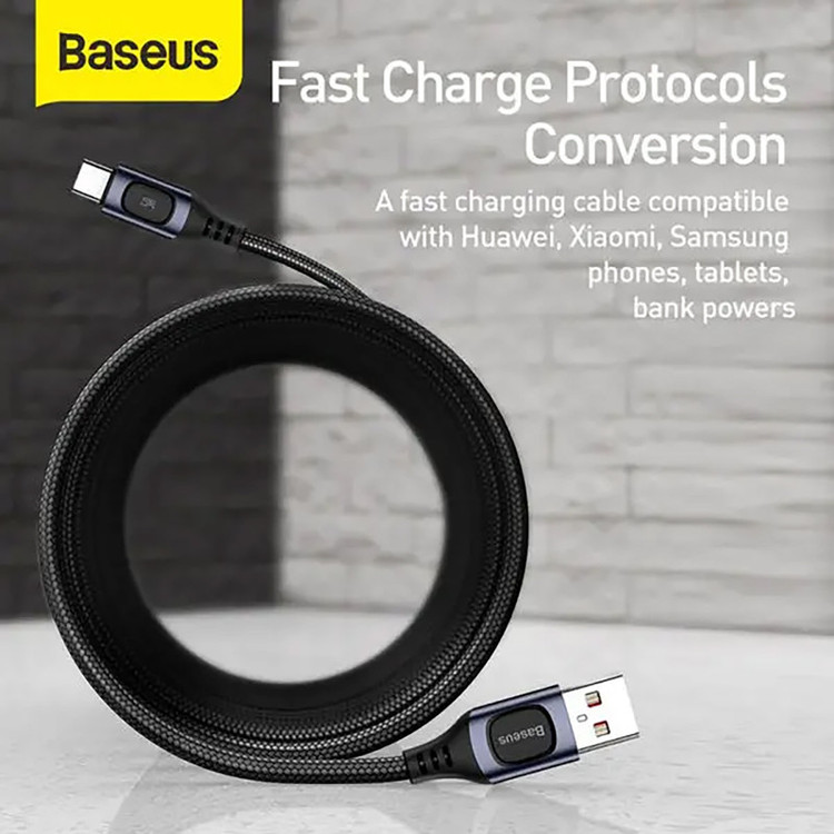 کابل تبدیل USB به USB-C باسئوس مدل CATSS-B طول 2 متر