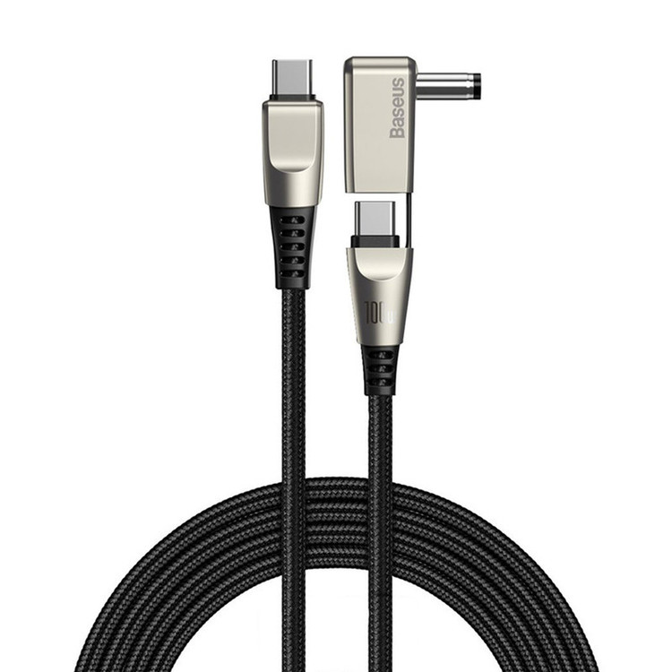 کابل تبدیل USB-C به USB-C و DC باسئوس مدل CA1T2-A طول 2 متر
