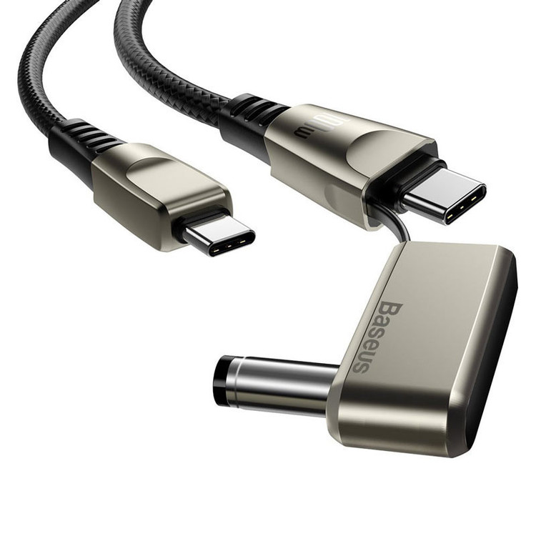 کابل تبدیل USB-C به USB-C و DC باسئوس مدل CA1T2-A طول 2 متر