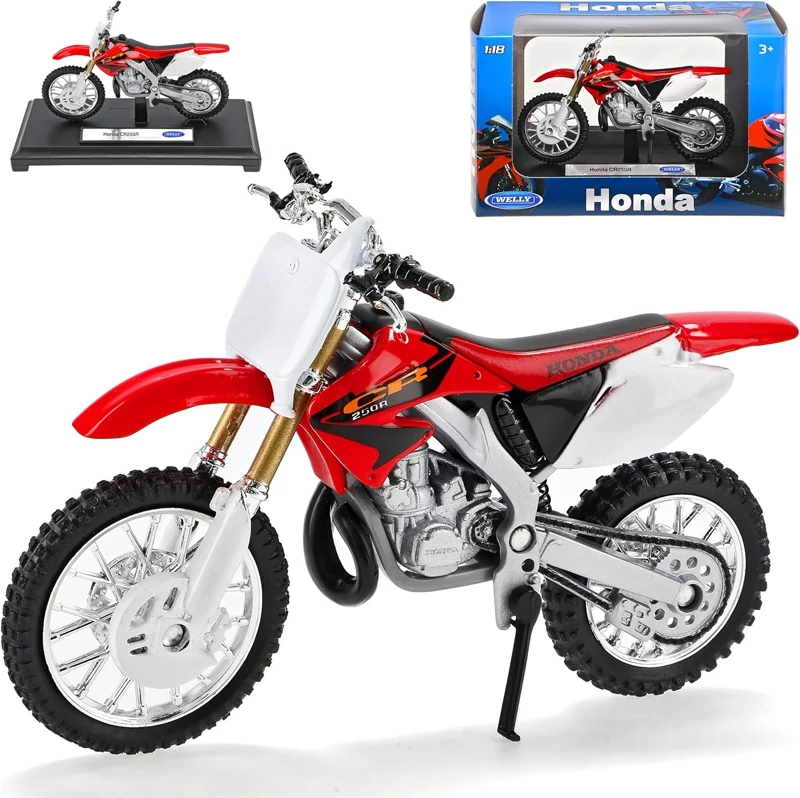 ماکت موتور هوندا سی آر250 قرمز ویلیHonda CR250 Welly