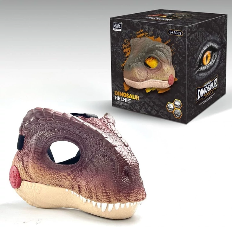 ماسک سر دایناسور متوسط با فک متحرک کد 5503 Dinosaur head mask