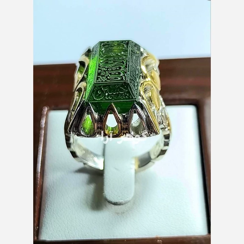 انگشتر کوارتز سبز اعلا