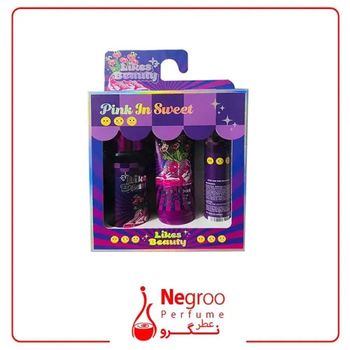 پک سه عددی عطر قلمی،بادی میست،لوسیون PINK IN SWEET