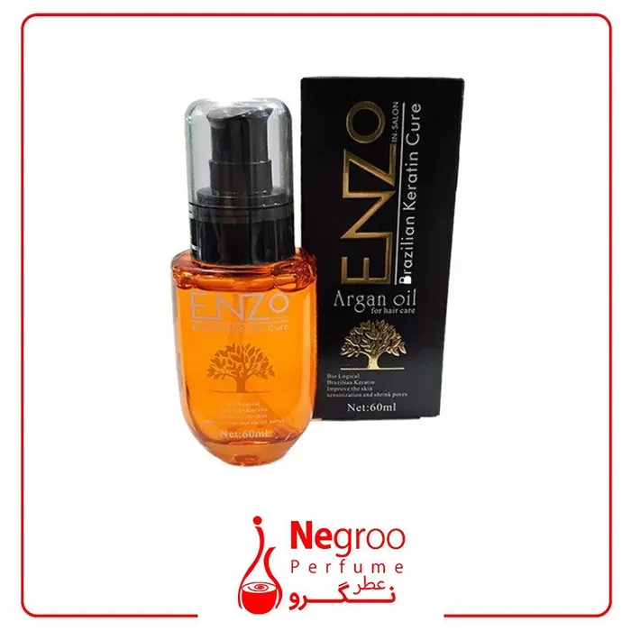 روغن آرگان مو انزو Enzo کراتین برزیلی اصل 60 میل/اورجینال