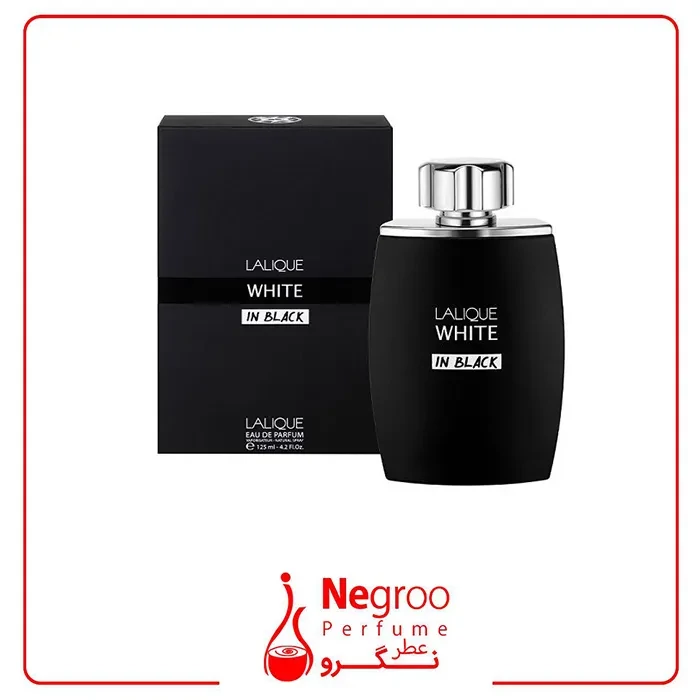 ادو پرفیوم مردانه لالیک مدل White in Black حجم 125 میلی لیتر