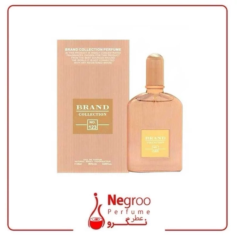 عطر ادکلن زنانه تام فورد ارکید سولیل برند کالکشن کد 123 (Tom Ford Orchid Soleil) حجم 25 میل