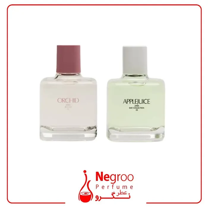 عطر زارا ارکید و زارا اپل جویس (دو قلو) 100 میل Zara Orchid + Applejuice اورجینال